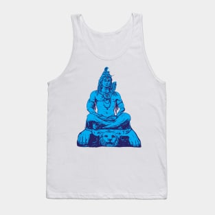 Shiva Meditate Adiyogi Mahadev Aum namah shivaya Tank Top